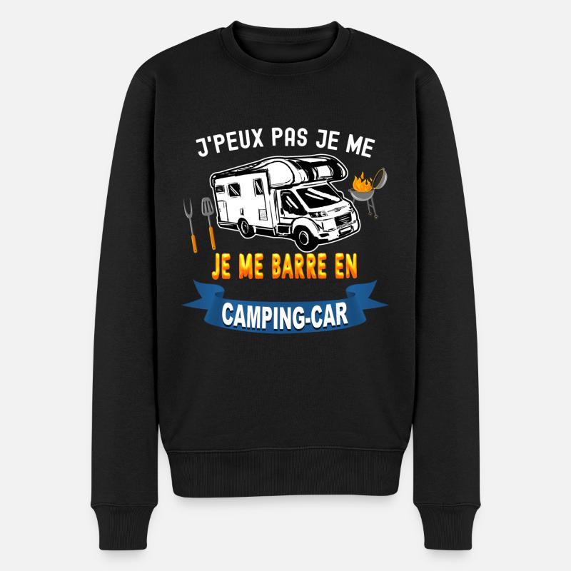Camping-car papa - Pull Premium bio Homme - noir