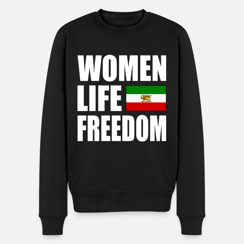 Women life freedom - Pull Premium bio Homme - noir