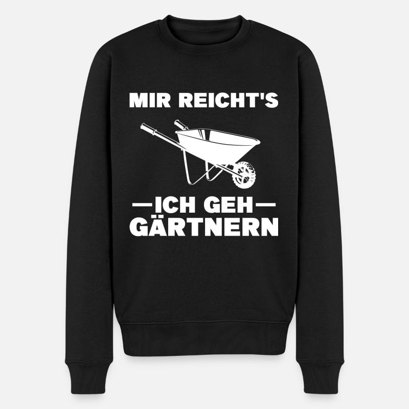 Gärtnern Schrebergarten Gärtner Geschenk - Männer Premium Bio Pullover - Schwarz