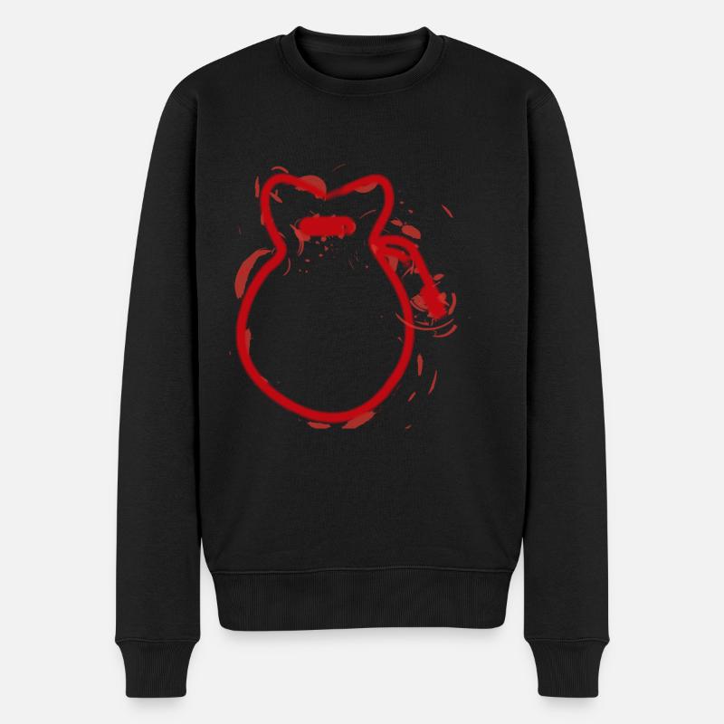 Castagnettes - Pull Premium bio Homme - noir