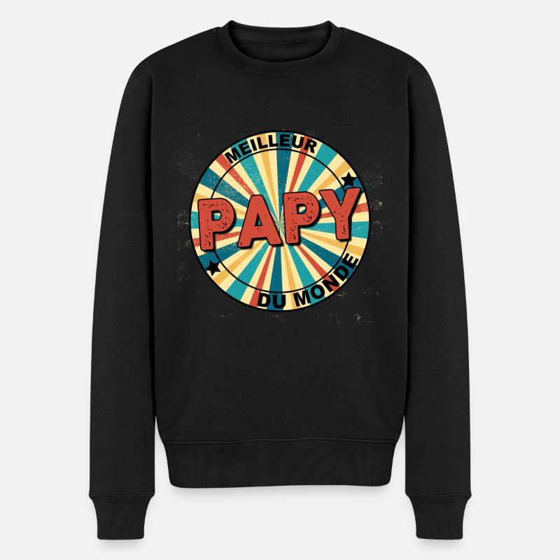 Meilleur papy du monde - Pull Premium bio Homme - noir