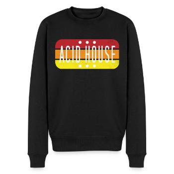 Acid House Music Retro - Vintage Rave Festival - Pull Premium bio Homme - noir - Devant - Nico (187cm)