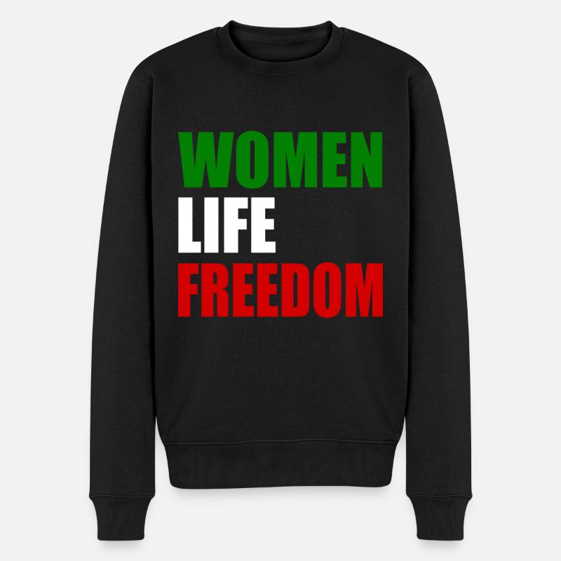 Women life freedom - Pull Premium bio Homme - noir