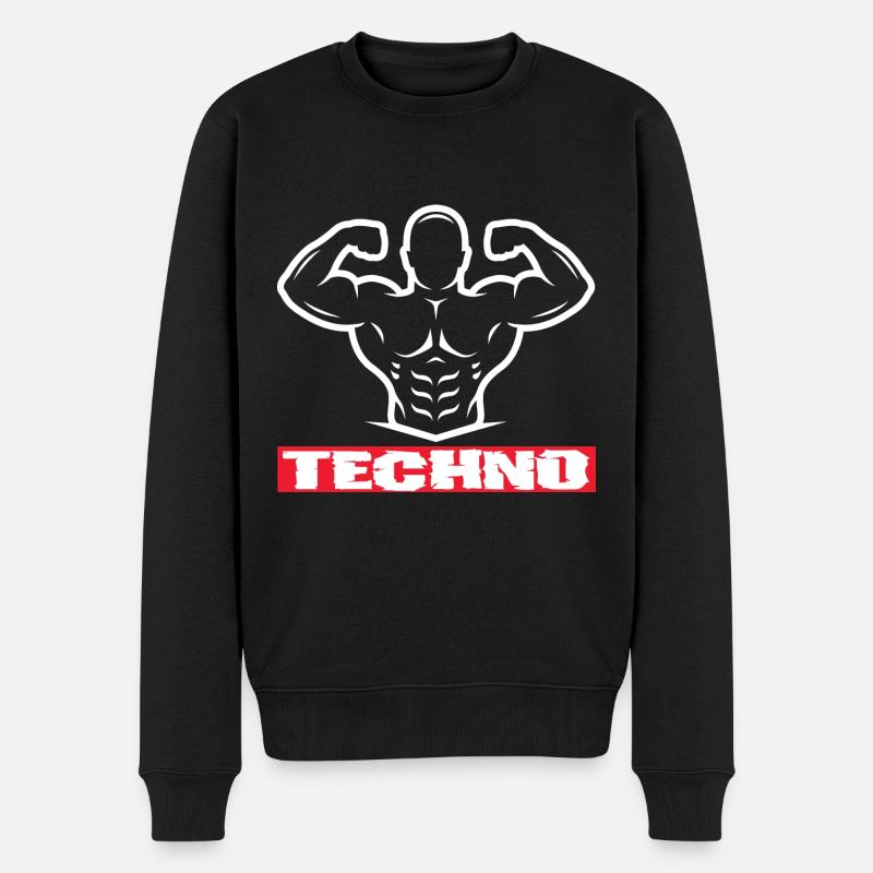 Festival - Männer Premium Bio Pullover - Schwarz