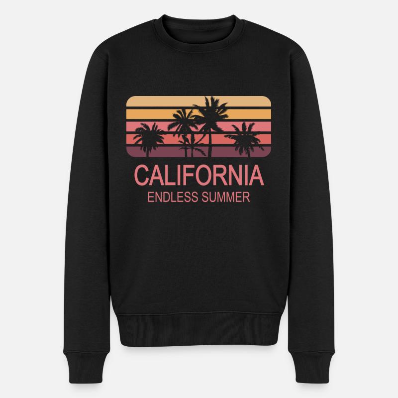 Californie - Pull Premium bio Homme - noir