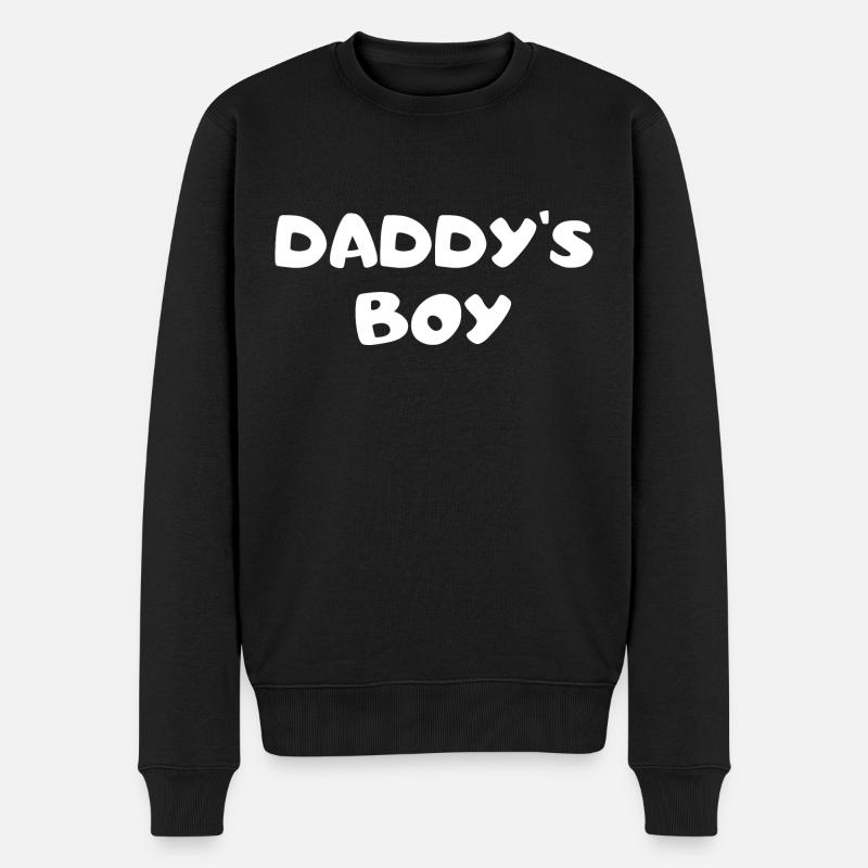 Le garçon de papa - Pull Premium bio Homme - noir