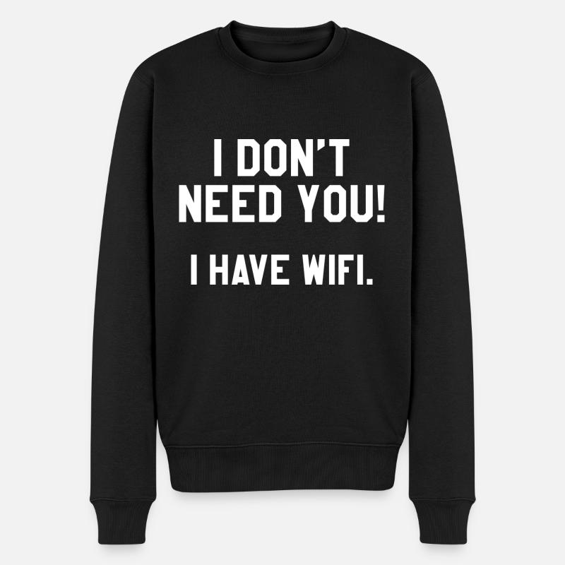 J’ai le Wifi - Pull Premium bio Homme - noir