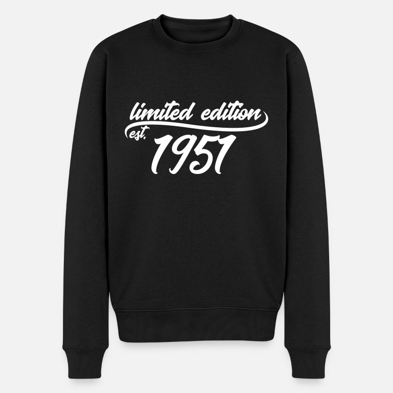 Limited Edition 1951 is - Pull Premium bio Homme - noir