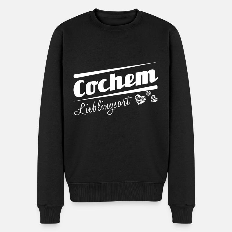 Cochem - Lieblingsort mit Stadtnamen - Männer Premium Bio Pullover - Schwarz