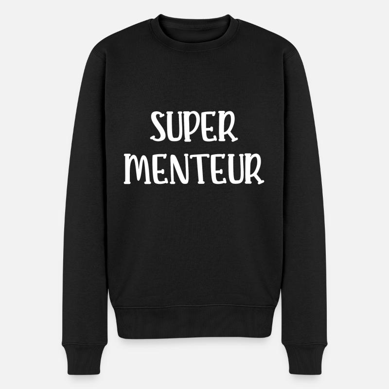 super menteur - Pull Premium bio Homme - noir