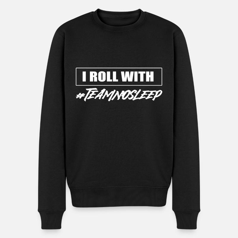 Team kein Schlaf Nachtschichtkrankenschwester - Männer Premium Bio Pullover - Schwarz