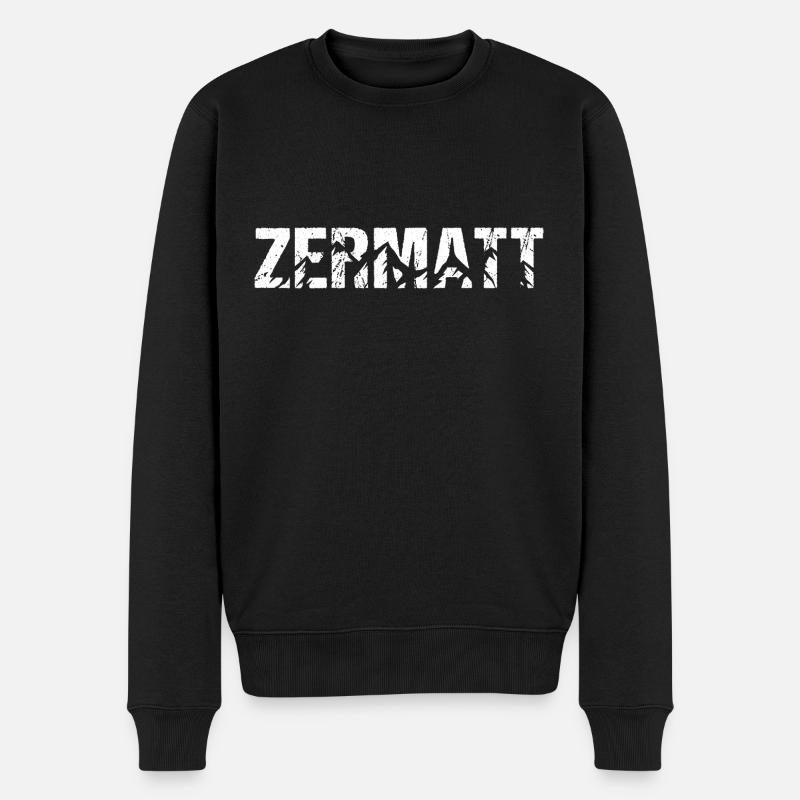 Zermatt Cervin - Pull Premium bio Homme - noir