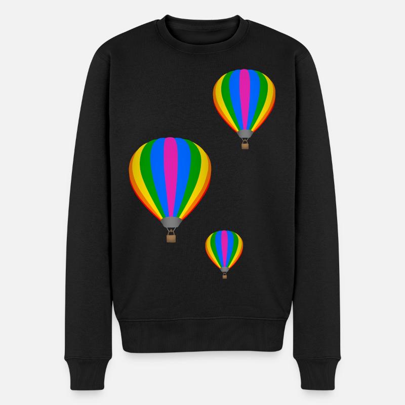 Vol en montgolfière - Pull Premium bio Homme - noir