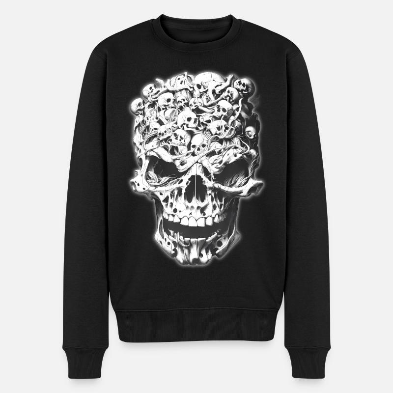 Crâne de crânes - Pull Premium bio Homme - noir