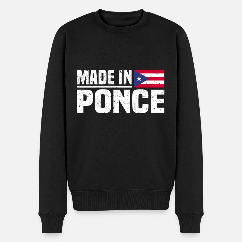 Ponce Porto Rico - Pull Premium bio Homme - noir