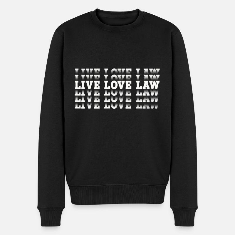 Anwalt - Männer Premium Bio Pullover - Schwarz