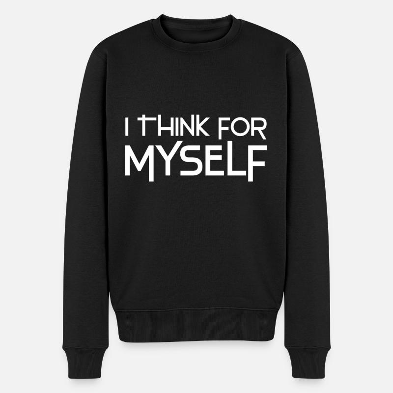 Atheismus - Männer Premium Bio Pullover - Schwarz