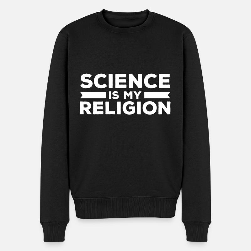 Atheisten Sprüche | Atheismus Skeptiker Geschenke - Männer Premium Bio Pullover - Schwarz