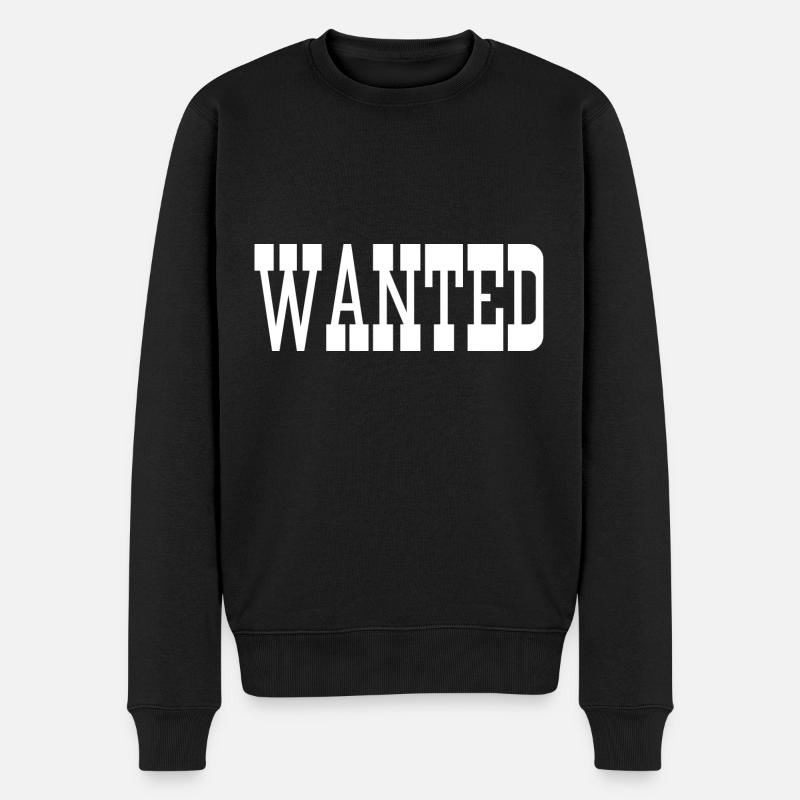 wanted - Pull Premium bio Homme - noir