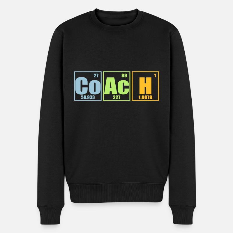 Éléments de chimie CoAcH - Pull Premium bio Homme - noir