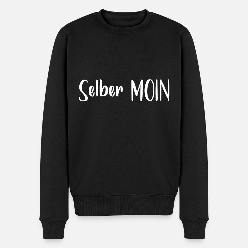 Gesichtsmaske Moin - Männer Premium Bio Pullover - Schwarz