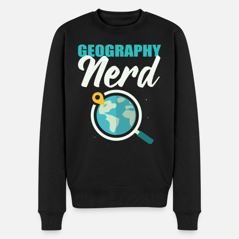 Géographie Nerd Archéologue - Pull Premium bio Homme - noir