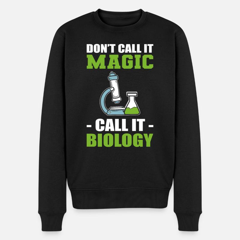 Biologie Microscope Biologiste - Pull Premium bio Homme - noir