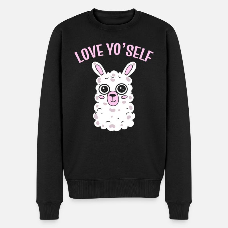 Love Yo'self Bauer - Männer Premium Bio Pullover - Schwarz