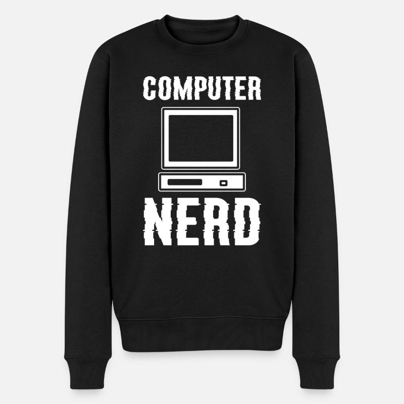 Computer Nerd Computerspezialist - Männer Premium Bio Pullover - Schwarz