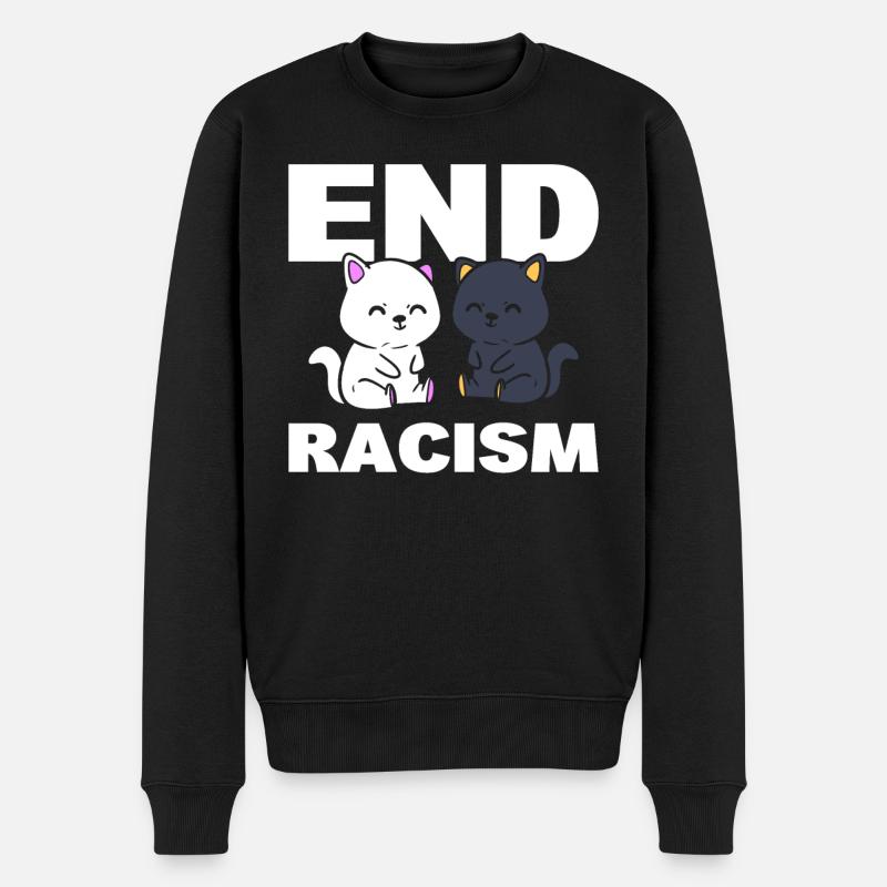 End Racism Anwalt gegen Rassismus - Männer Premium Bio Pullover - Schwarz