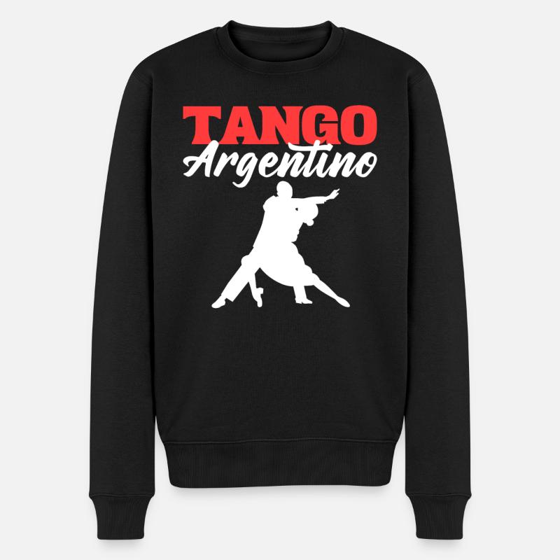 Tango Argentino Tango Tänzer - Männer Premium Bio Pullover - Schwarz