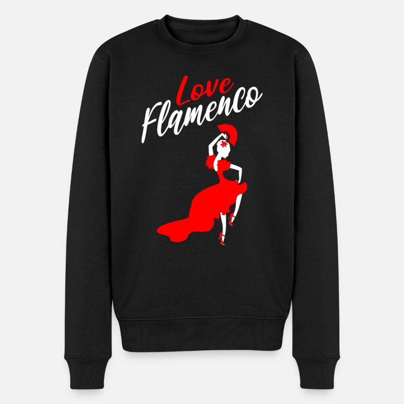 Flamenco -Tänzer Choreograph - Männer Premium Bio Pullover - Schwarz