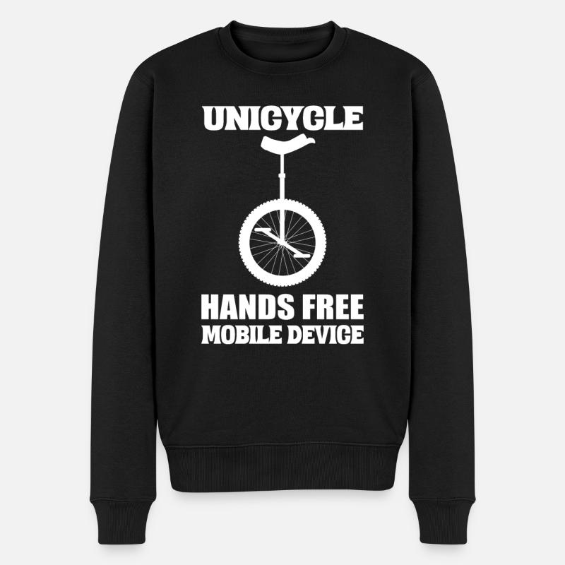 Liebhaber Einheitspunkte Pedaler - Männer Premium Bio Pullover - Schwarz