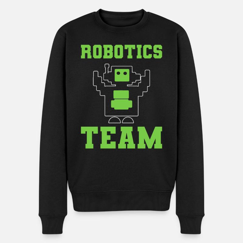 Robotics Team Automatisierungstechniker - Männer Premium Bio Pullover - Schwarz