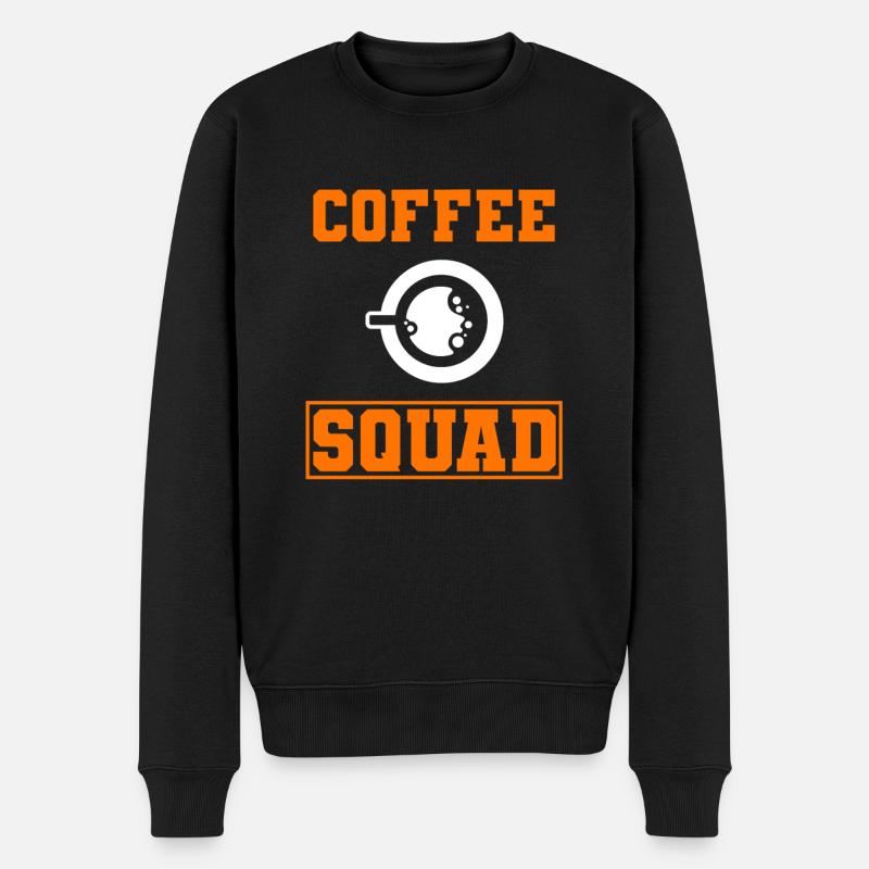Kaffeeliebhaber Café -Arbeiter - Männer Premium Bio Pullover - Schwarz