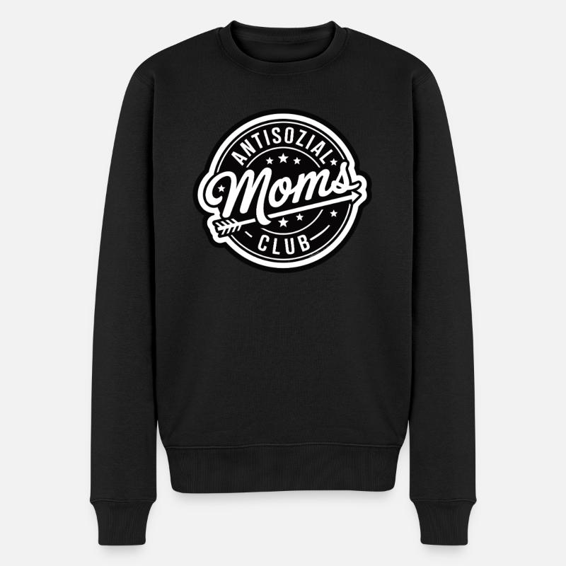 Club des mamans antisozial - Pull Premium bio Homme - noir