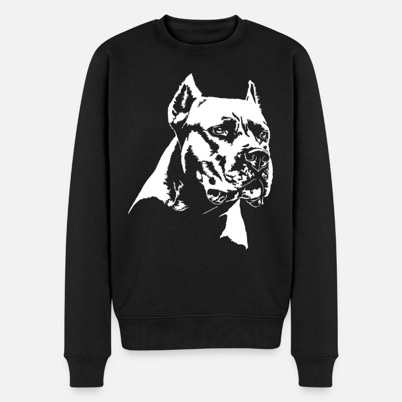 DOGO ARGENTINO chiens, chien Wilsigns - Pull Premium bio Homme - noir