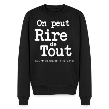 Citation drôle cadeau drôle citation humour - Pull Premium bio Homme - noir - Devant - Nico (187cm)