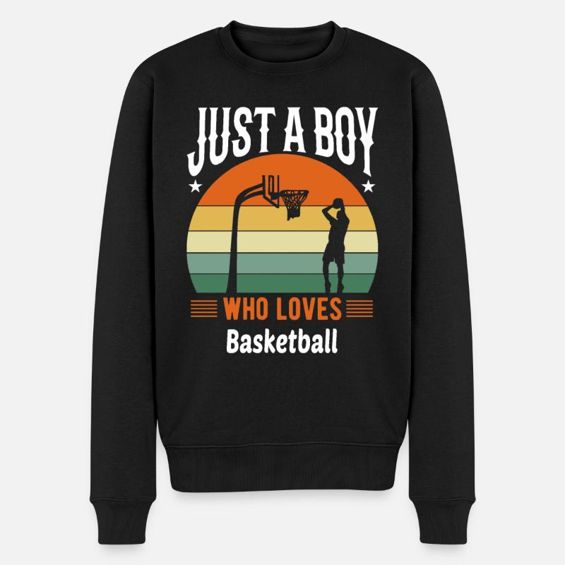 Basket-ball - Pull Premium bio Homme - noir