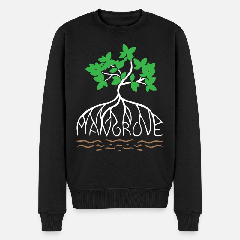 Mangrove Save World - Männer Premium Bio Pullover - Schwarz