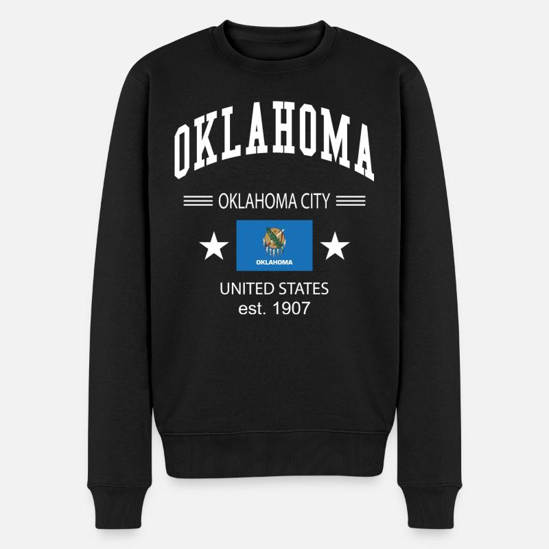 Oklahoma - Pull Premium bio Homme - noir