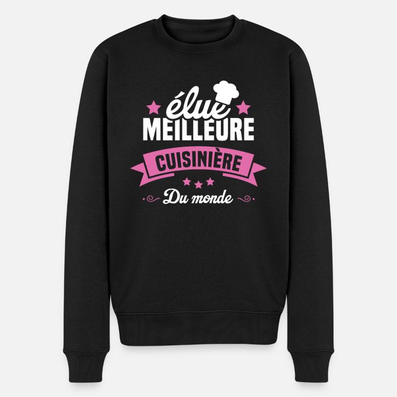 élue Meilleure cuisinière du monde - Pull Premium bio Homme - noir