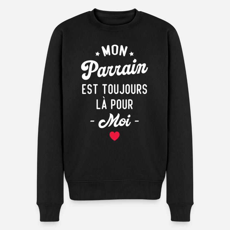 Mon parrain est toujours là pour moi - Pull Premium bio Homme - noir
