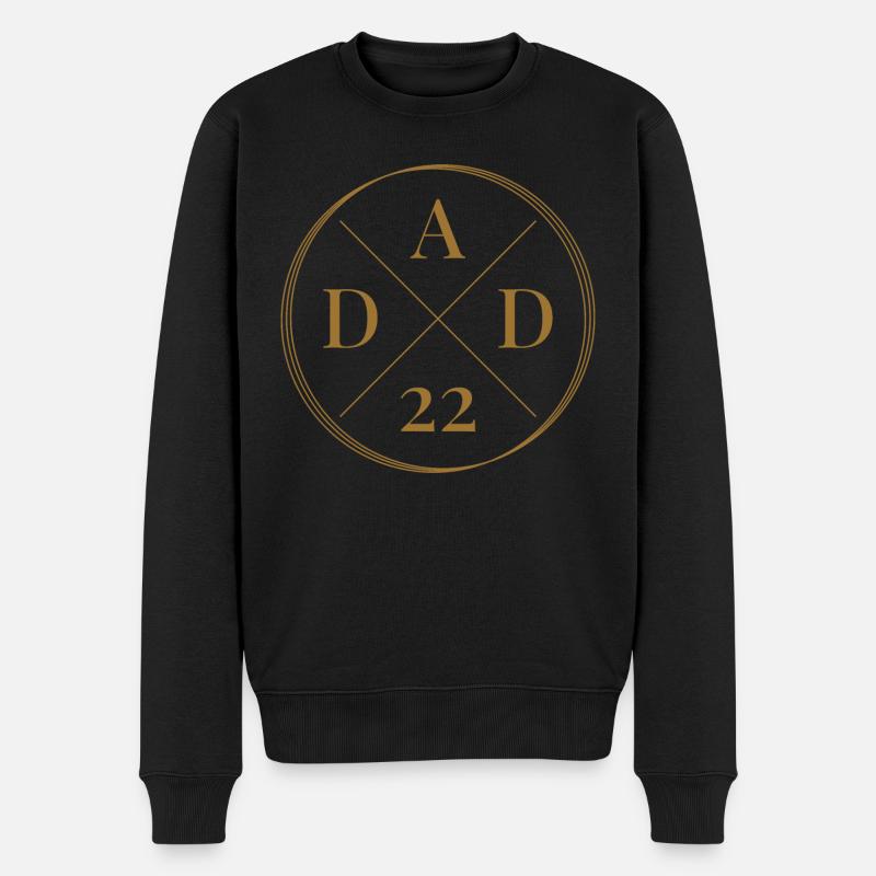 Dad 2022 - Männer Premium Bio Pullover - Schwarz