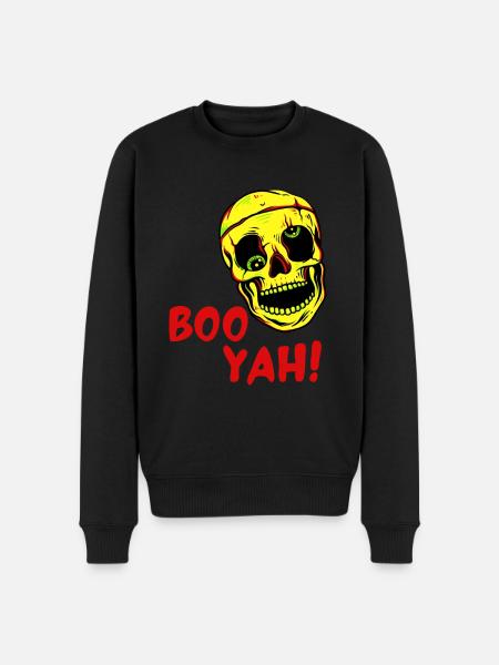 Halloween Skull - Men's Premium Organic Jumper - black