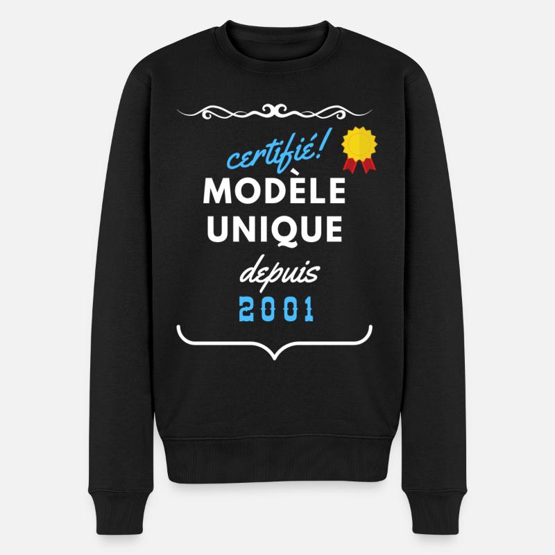 certifié modèle unique depuis 2001 - Pull Premium bio Homme - noir