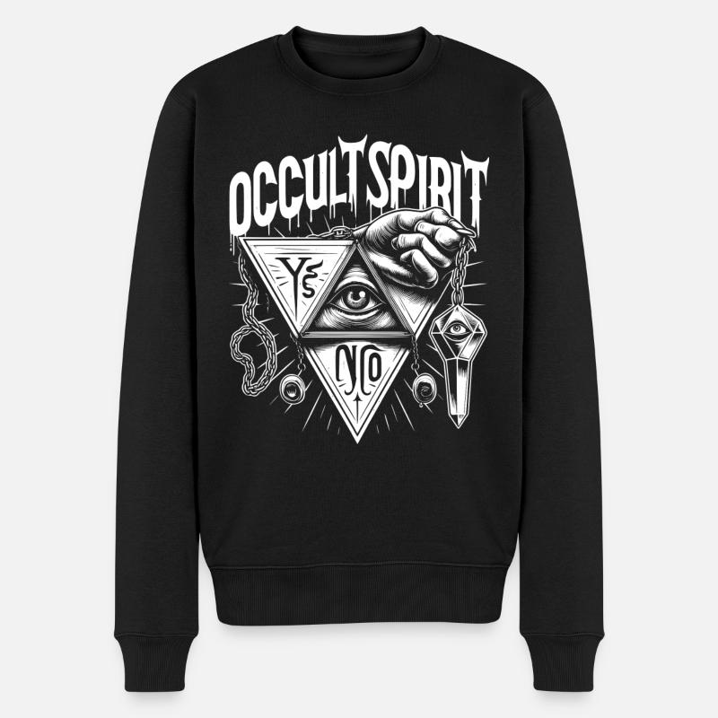 Knochen Logo Pendel 3 - Männer Premium Bio Pullover - Schwarz