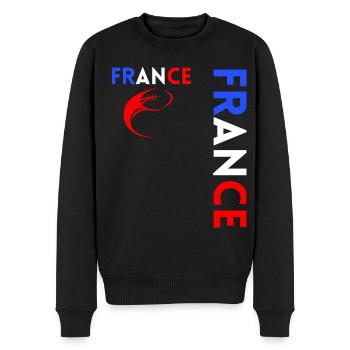 Rugbyspieler Fan Rugby Fan Rugby Frankreich - Männer Premium Bio Pullover - Schwarz - Vorne - Nico (187cm)