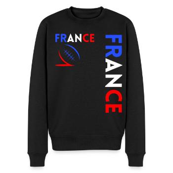 Rugbyspieler Fan Rugby Fan Rugby Frankreich - Männer Premium Bio Pullover - Schwarz - Vorne - Nico (187cm)