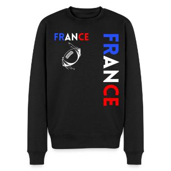 Rugbyspieler Fan Rugby Fan Rugby Frankreich - Männer Premium Bio Pullover - Schwarz - Vorne - Nico (187cm)